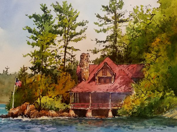 Original watercolor and ink painting by artist Paul Allen Taylor