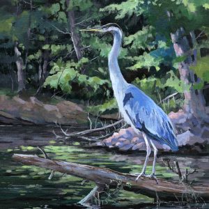 Fine Art Giclée print of a Blue Heron
